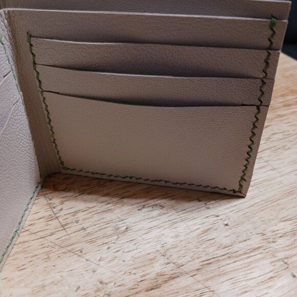 Authentic Ostrich Leg Leather with Authentic French Goat Leather. - Picture 11 of 11